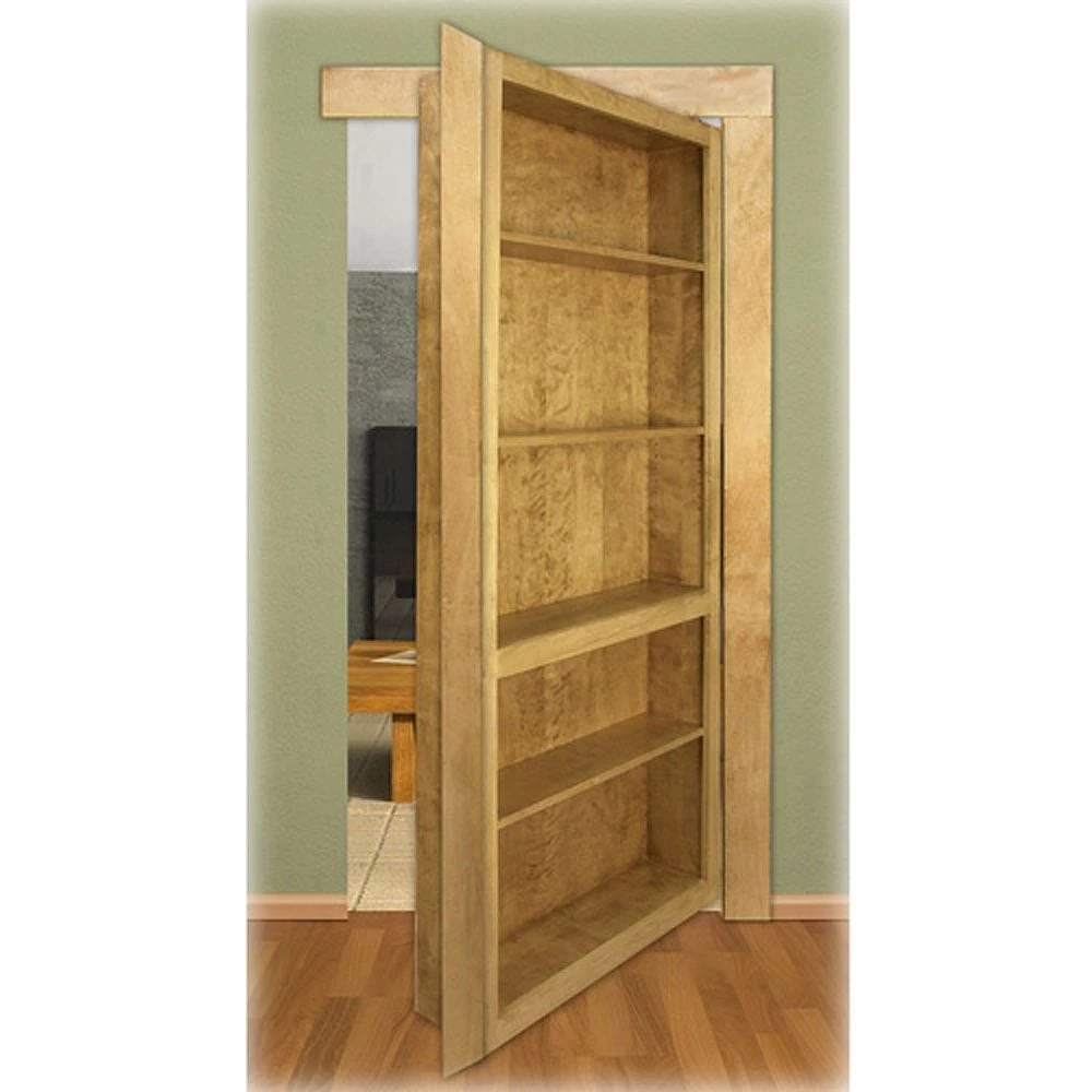 InvisiDoor Bookcase Shelving Unit Kit - Maple 4 InvisiDoor Bookcase Shelving Unit Kit - Maple - Image 2