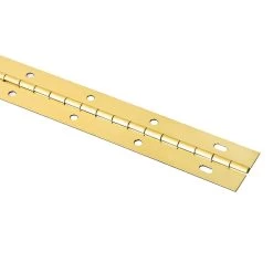 Slotted Piano Hinges In Brass Finish