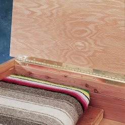 Brass Plated Partial Wrap Slotted Piano Hinge