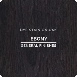General Finishes Water Based Dye Stain, Ebony, Pint