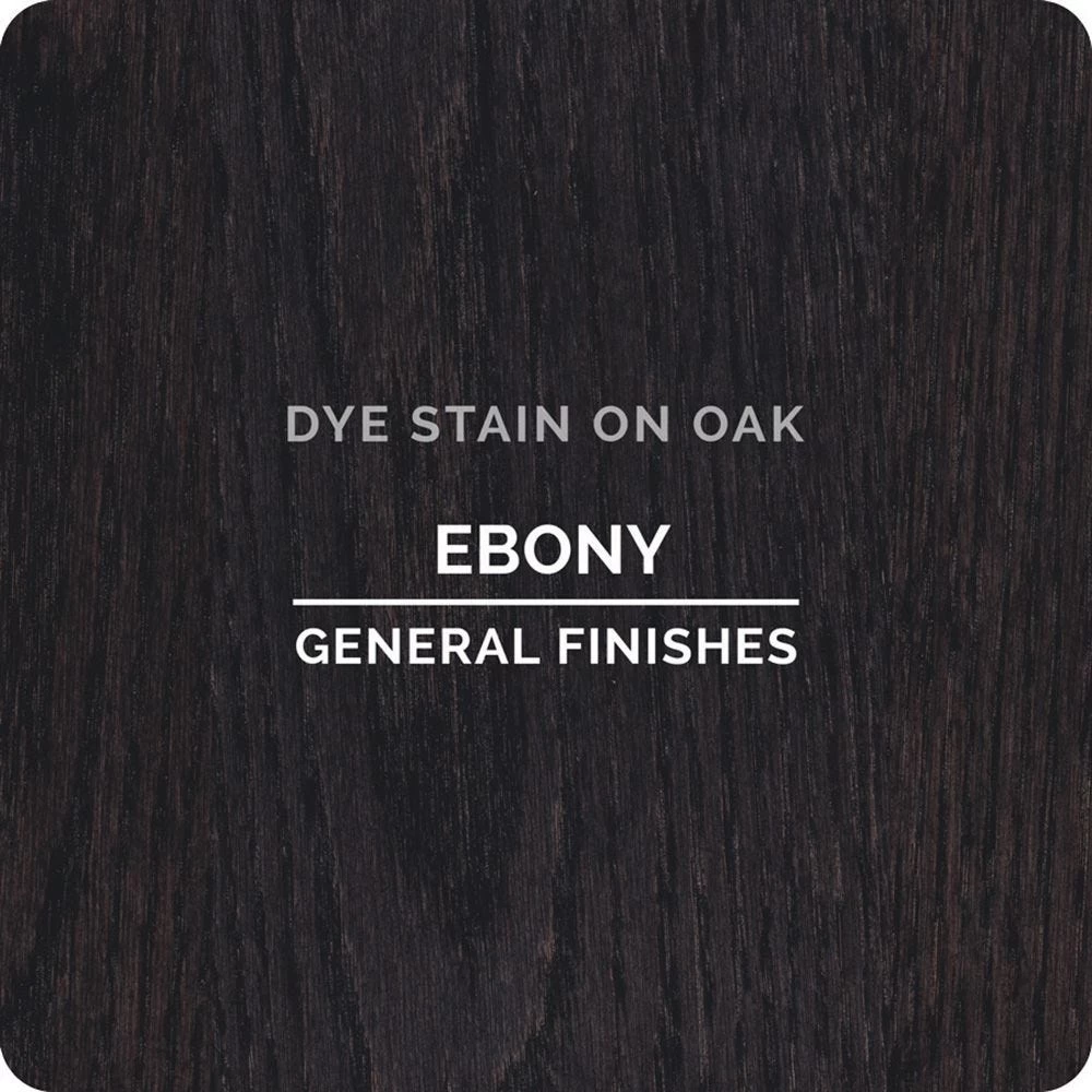 General Finishes Water Based Dye Stain, Ebony, Pint 3 General Finishes Water Based Dye Stain, Ebony, Pint