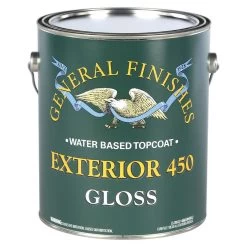 General Finishes Exterior 450 Water-based Top Coat Gloss, Gallon