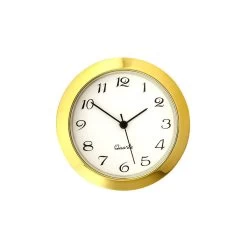 Small Decorator Clock Fitting, Gold Trim