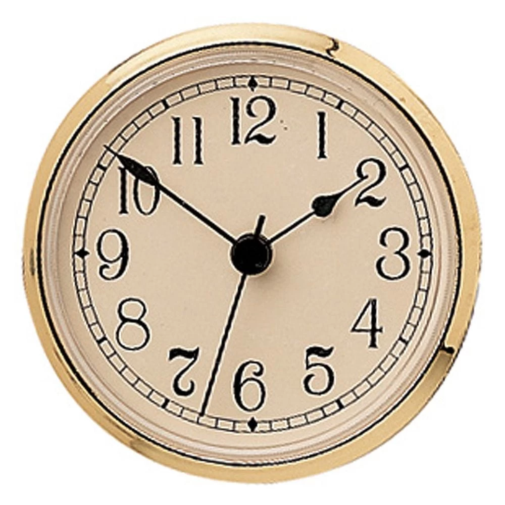 3" Clock Face - Ivory/Blk Arabic/Gold 4 3" Clock Face - Ivory/Blk Arabic/Gold - Image 2
