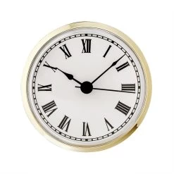 3" Clock Face - Wht/Blk Roman/Gold -Best Tool Shop 23995 12 1000