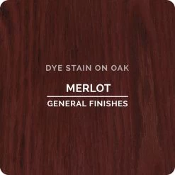 General Finishes Water Based Dye Stain, Merlot, Pint