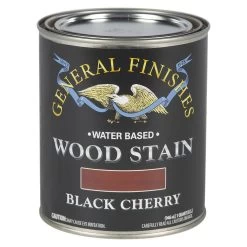 General Finishes Water Based Wood Stain, Black Cherry