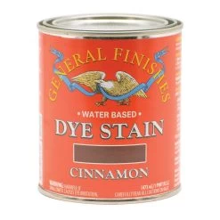 General Finishes Water Based Dye Stain, Cinnamon, Pint