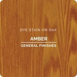 General Finishes Water Based Dye Stain, Amber, Pint
