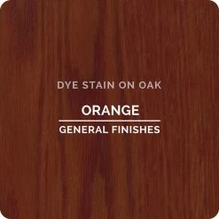 General Finishes Water Based Dye Stain, Orange, Pint