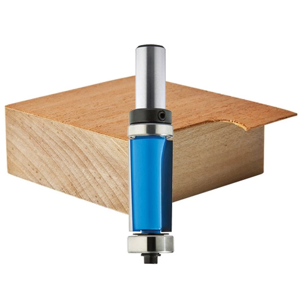Rockler Double Bearing Shear Flush Trim Router Bit - 3/4" Dia X 1-1/2" H X 1/2" Shank 4 Rockler Double Bearing Shear Flush Trim Router Bit - 3/4" Dia X 1-1/2" H X 1/2" Shank - Image 2