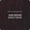 General Finishes Water Based Dye Stain, Dark Brown, Pint