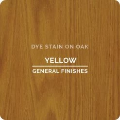 General Finishes Water Based Dye Stain, Yellow, Pint