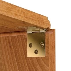 Brass-Plated Drop Leaf Hinges For Shaped Edges