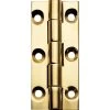 Polished Brass Narrow Fixed Pin Hinge 2" L X 7/8" W -Best Tool Shop 32926 01 1000