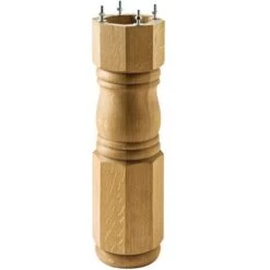 Oak Colonial Pedestal Bases