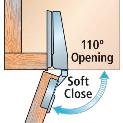 Blum® 110° Soft-Close BLUMotion Overlay Clip Top Hinges For Face Frame Cabinets -Best Tool Shop 36778 04 1000