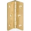Brusso Solid Brass 2" L X 7/8" W Small Box Stop Hinges -Best Tool Shop 41781 02 1000