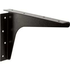 Heavy-Duty Steel Shelf Brackets-Black Finish
