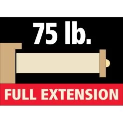 75-lb. Full-Extension Drawer Slides - Centerline® 3612 (12" To 26") -Best Tool Shop 45859 03 1000