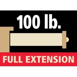 100-lb. Self-Closing Full Extension Drawer Slides - Centerline® 757 SC (16" To 22") 9 100-lb. Self-Closing Full Extension Drawer Slides - Centerline® 757 SC (16" To 22") -Best Tool Shop 45908 03 1000
