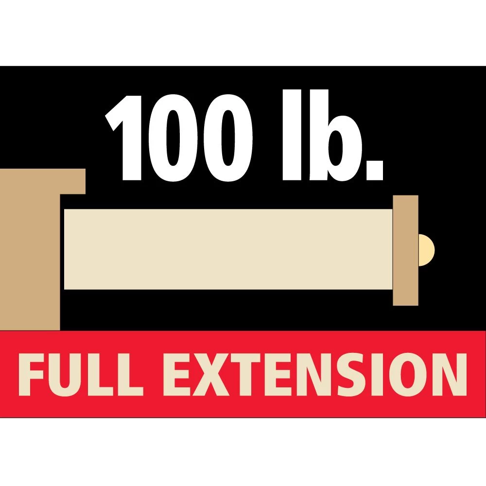 100-lb. Self-Closing Full Extension Drawer Slides - Centerline® 757 SC (16" To 22") 5 100-lb. Self-Closing Full Extension Drawer Slides - Centerline® 757 SC (16" To 22") - Image 3