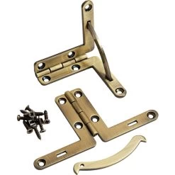 Solid Brass Quadrant Hinges, Pair -Best Tool Shop 46807 03 1000