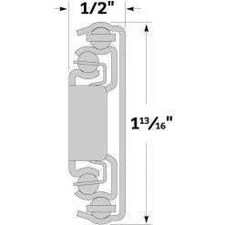 100-lb. Black Over-Travel Drawer Slides - Centerline® 757 (10" To 24") -Best Tool Shop 47057 03 1000