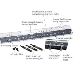 3-1/2'' Fixed/Movable Louver Shutter Jig And Hardware -Best Tool Shop 47674 jigcallout