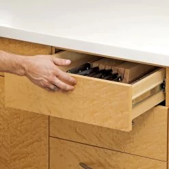 100-lb. Push-to-Open Full Extension Drawer Slides - CenterlineĀ® 757-P (16" To 22")