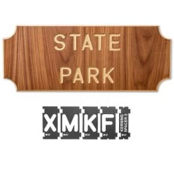 Rockler Interlock Signmaker's Template Kits, State Park Font 18 Rockler Interlock Signmaker's Template Kits, State Park Font -Best Tool Shop 48356 07 1000