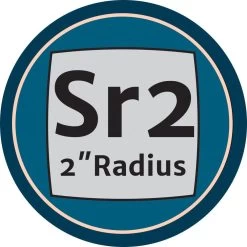 Sr2 Replacement Cutter For Full-Size Carbide Turning Tool, Square Radius