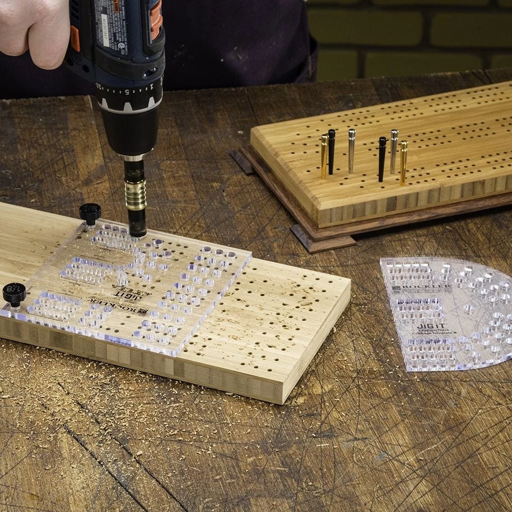 Small Cribbage Board Templates, 3-Player, Curved Track 3 Small Cribbage Board Templates, 3-Player, Curved Track