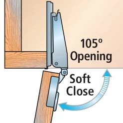 Salice 105° Silentia+ Soft-Close Hinges, Face Frame -Best Tool Shop 51949 04 1000