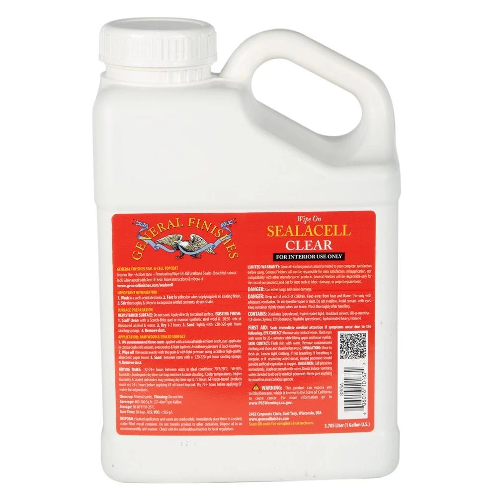 General Finishes Oil-Based Seal-a-Cell, Clear 4 General Finishes Oil-Based Seal-a-Cell, Clear - Image 2