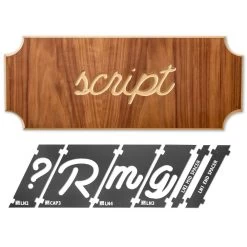 Rockler Interlock Signmaker's Templates, Script Font -Best Tool Shop 57792 07 1000 2