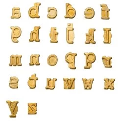 HotStamps For Woodburning Tool, Lowercase Letters
