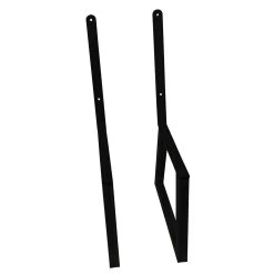 Welded Steel Bench/Chair Leg Set With Backrest, Black Powder Coat -Best Tool Shop 60813 06 1000