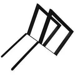 Welded Steel Bench/Chair Leg Set With Backrest, Black Powder Coat -Best Tool Shop 60813 07 1000