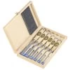 Two Cherries - Set Of Six Chisels In Wooden Box -Best Tool Shop 60821 01 1000