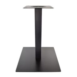Positano 17'' Square Steel Table Base, Black Powder-Coat, Table Height