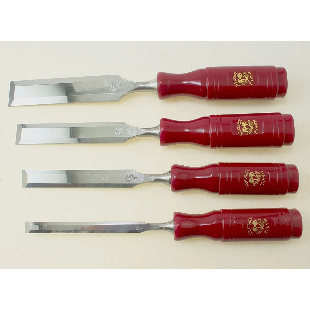 Two Cherries - Bevel Edge Chisel-Plastic Handle Set/4 3 Two Cherries - Bevel Edge Chisel-Plastic Handle Set/4