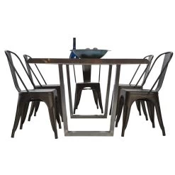 V Shape Welded Steel Table Leg Set, Unfinished -Best Tool Shop 61456 04 1000