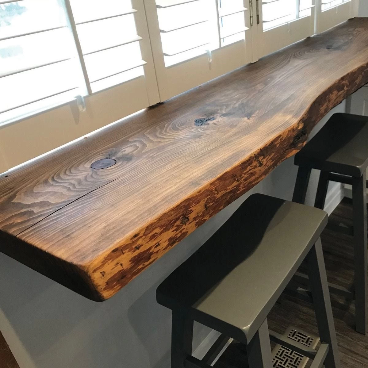 White Pine Live Edge Shelf 6 White Pine Live Edge Shelf - Image 4