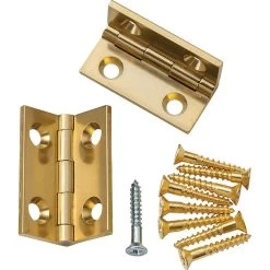 Brusso Solid Brass Small Box Stop Hinges -Best Tool Shop 62125 01 1000