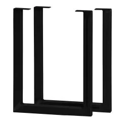 U-ShapedWelded Steel Table Leg Set, Black -Best Tool Shop 62622 02 1000 1
