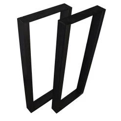 U-ShapedWelded Steel Table Leg Set, Black -Best Tool Shop 62885 02 1000 1