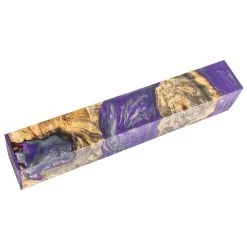 Hybridz Burl Buckeye Pen Blank, Silver Purple