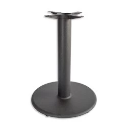 Round Flat Style 22'' Dia. Cast Iron Table Base, 4'' Dia. Column, Table Height