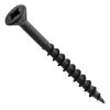 Centerline #8 X 1-3/4'' Flat Head Square X Self-Countersinking Fluted-Tip Wood Screws, Black, 100-Pack -Best Tool Shop 64306 01 1000
